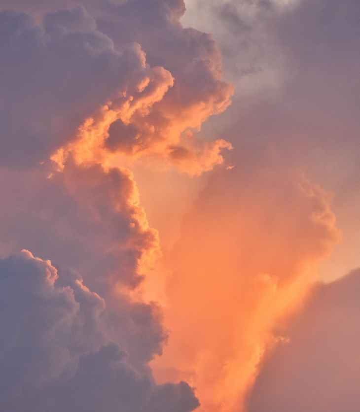 clouds during sunset